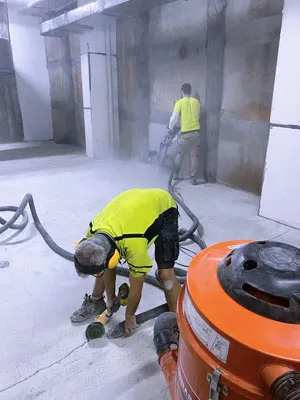 epoxy flooring grinding removal